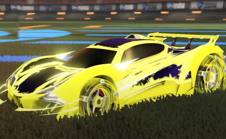 Rocket league Guardian GXT Saffron design with Galvan,Heatwave