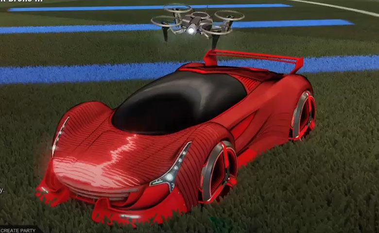 Rocket league Nimbus Crimson design with Zowie,Future Shock,Drone III
