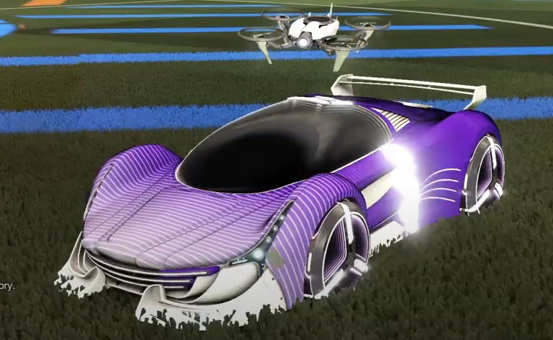 Rocket league Nimbus Titanium White design with Zowie,Future Shock,Drone III