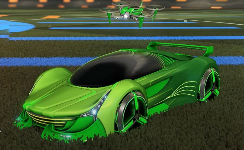 Rocket league Nimbus Forest Green design with Zowie,Mainframe,Drone III