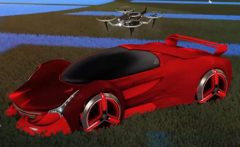 Rocket league Nimbus Crimson design with Zowie,Mainframe,Drone III