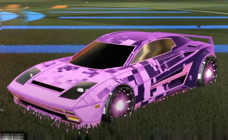 Rocket league Diestro Pink design with Reactor,Parallax