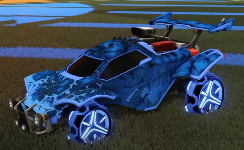 Rocket league Octane Cobalt design with Metalwork,Chameleon