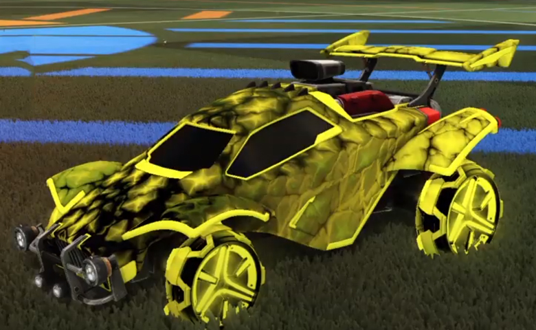 Rocket league Octane Saffron design with Metalwork,Chameleon