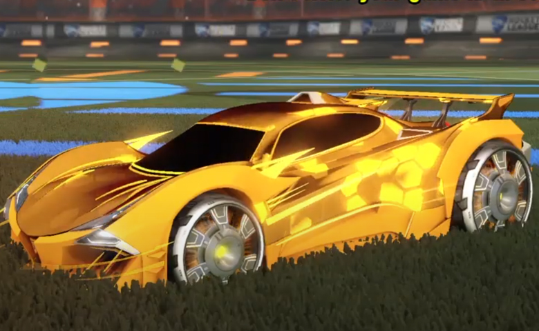 Rocket league Guardian GXT Orange design with Generator II,Hex Tide