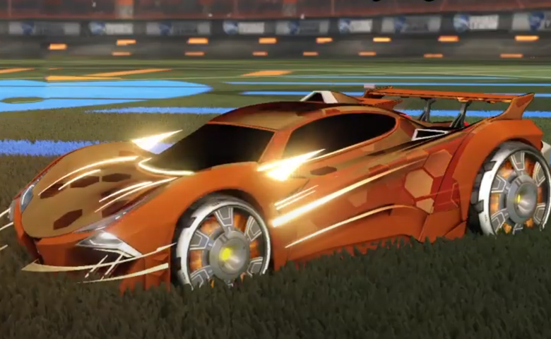 Rocket league Guardian GXT Burnt Sienna design with Generator II,Hex Tide