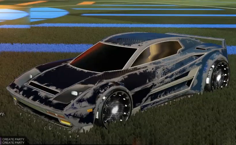 Rocket league Diestro Grey design with Reactor,Heatwave