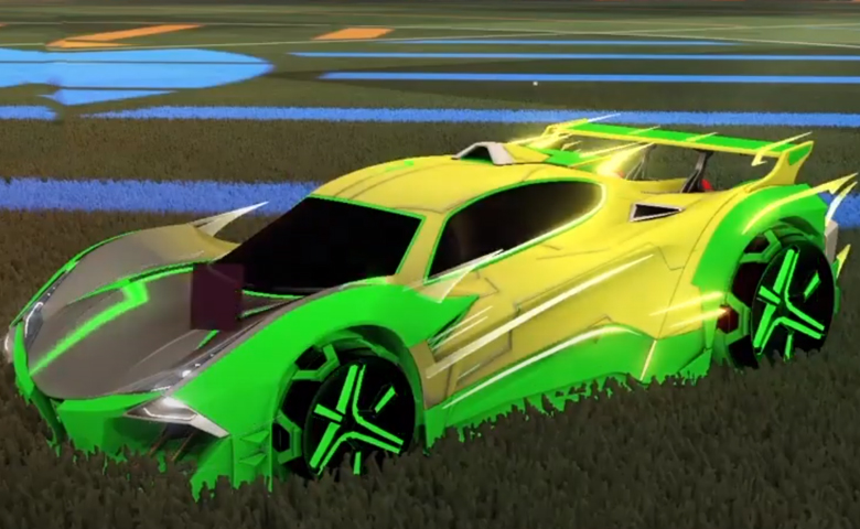 Rocket league Guardian GXT Forest Green design with Metalwork,Mainframe
