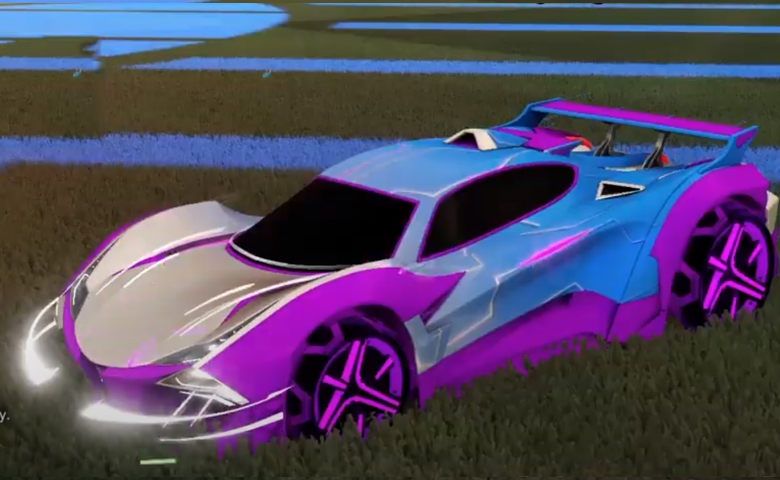 Rocket league Guardian GXT Purple design with Metalwork,Mainframe