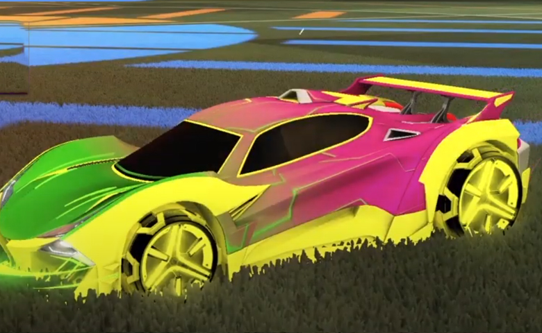 Rocket league Guardian GXT Saffron design with Metalwork,Mainframe