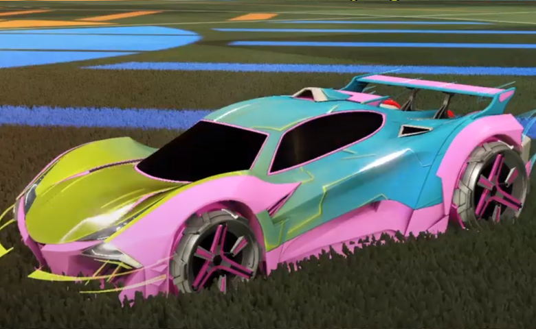 Rocket league Guardian GXT Pink design with Metalwork,Mainframe