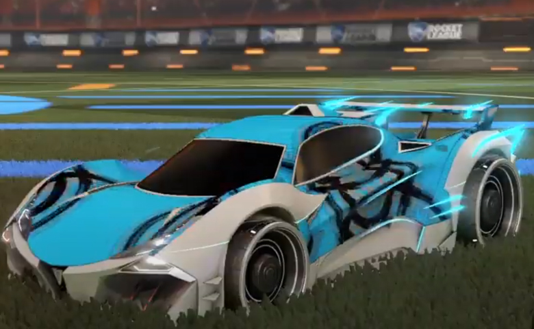 Rocket league Guardian GXT Grey design with Visionary,Percussion
