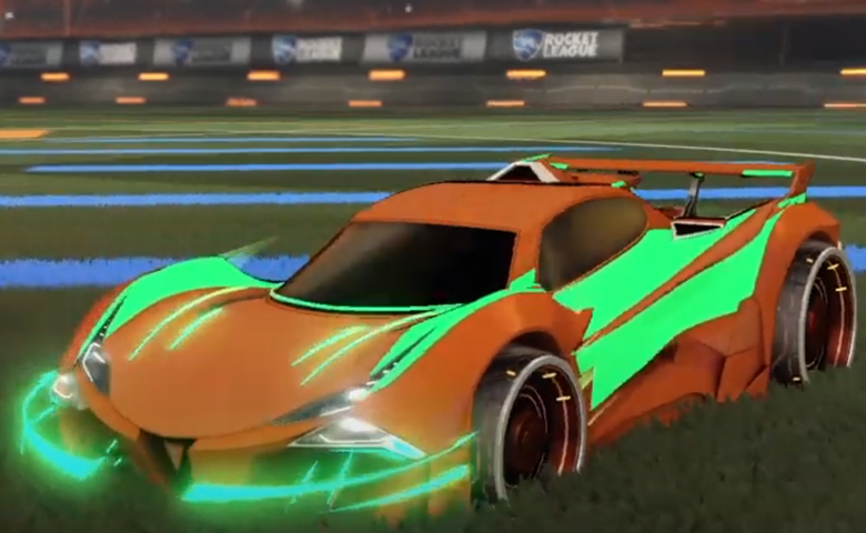 Rocket league Guardian GXT Burnt Sienna design with Visionary,Mainliner