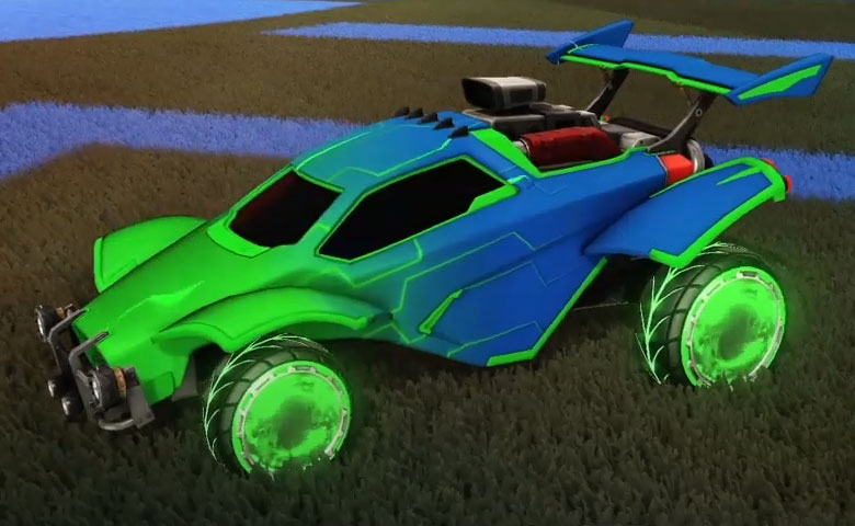 Rocket league Octane Forest Green design with Pyrrhos,Mainframe