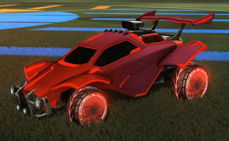 Rocket league Octane Crimson design with Pyrrhos,Mainframe