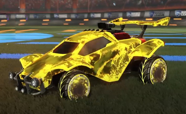 Rocket league Octane Saffron design with Pyrrhos,Fire God