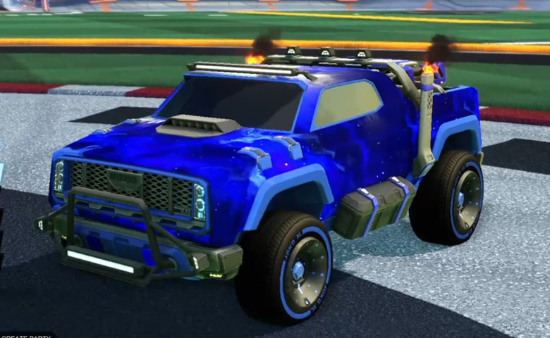 Rocket league Harbinger GXT Cobalt design with Joko XL,Interstellar