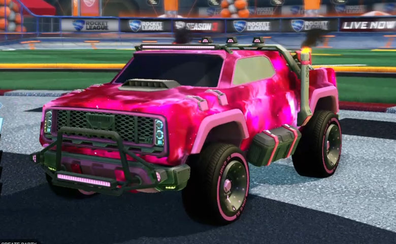 Rocket league Harbinger GXT Pink design with Joko XL,Interstellar