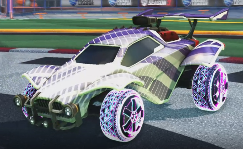 Rocket league Octane Titanium White design with Traction:Hatch,20XX