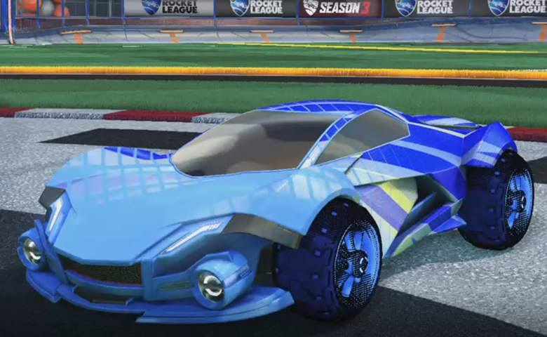 Rocket league Werewolf Cobalt design with Traction:Hatch,20XX