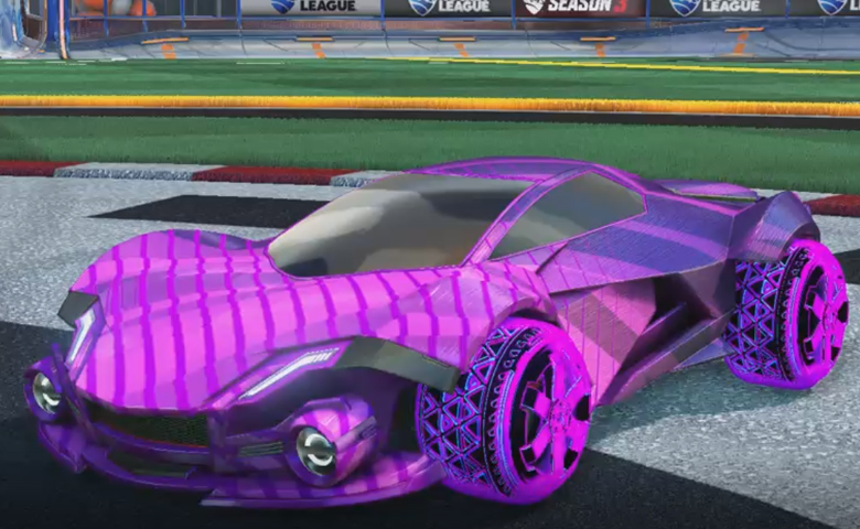 Rocket league Werewolf Purple design with Traction:Hatch,20XX