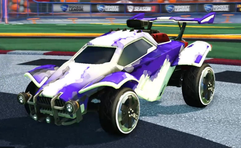 Rocket league Octane Titanium White design with Zadeh S3,Smokescreen