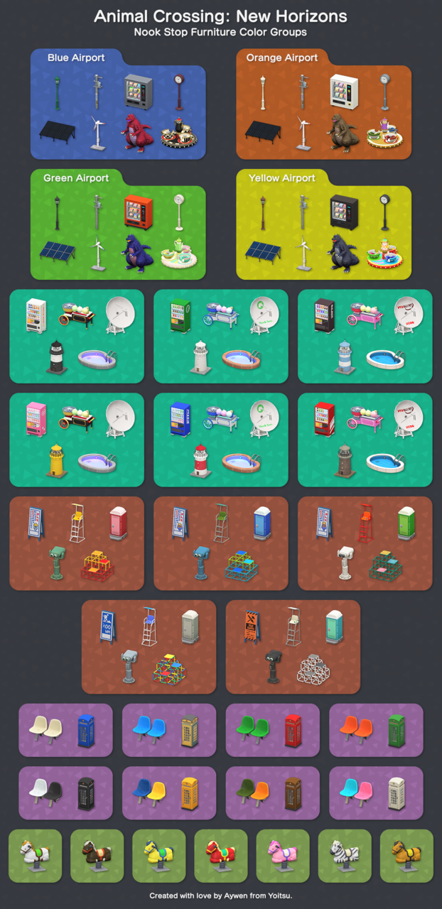 ACNH Airport Color Items