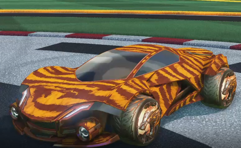 Rocket league Werewolf Burnt Sienna design with Dire Wolf,Tora