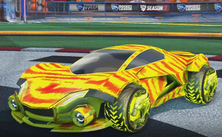 Rocket league Werewolf Saffron design with Dire Wolf,Tora