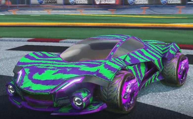 Rocket league Werewolf Purple design with Dire Wolf,Tora