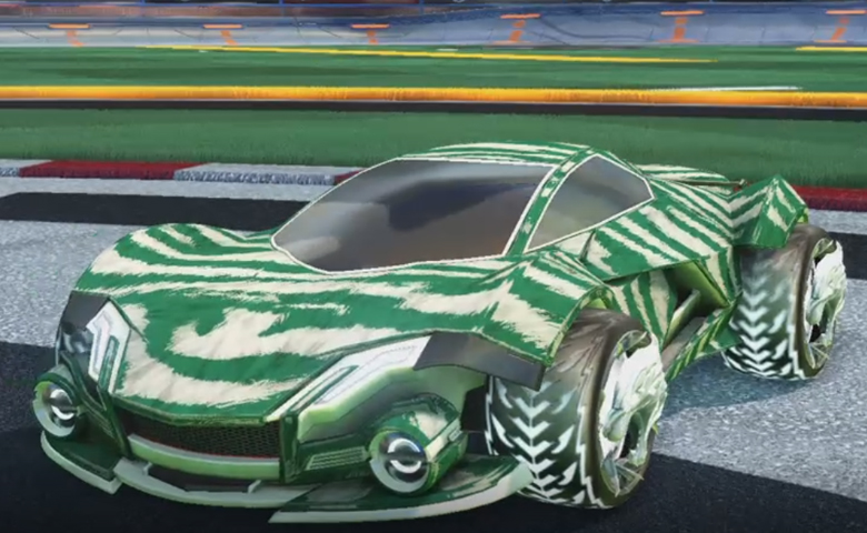 Rocket league Werewolf Titanium White design with Dire Wolf,Tora