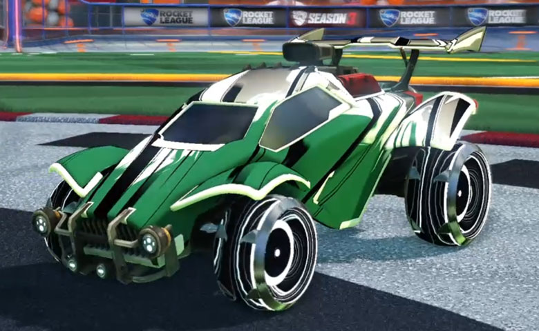 Rocket league Octane Titanium White design with Irradiator,Exalter