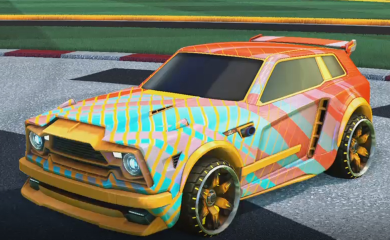 Rocket league Fennec Orange design with Maxle-PA,20XX