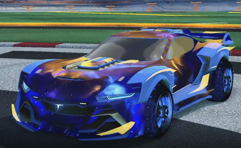 Rocket league Tyranno GXT Cobalt design with Traction: Hatch,Interstellar