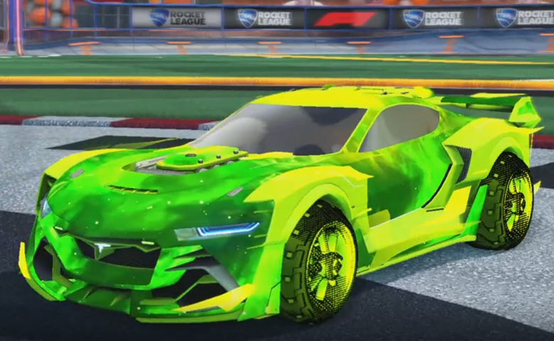 Rocket league Tyranno GXT Lime design with Traction: Hatch,Interstellar