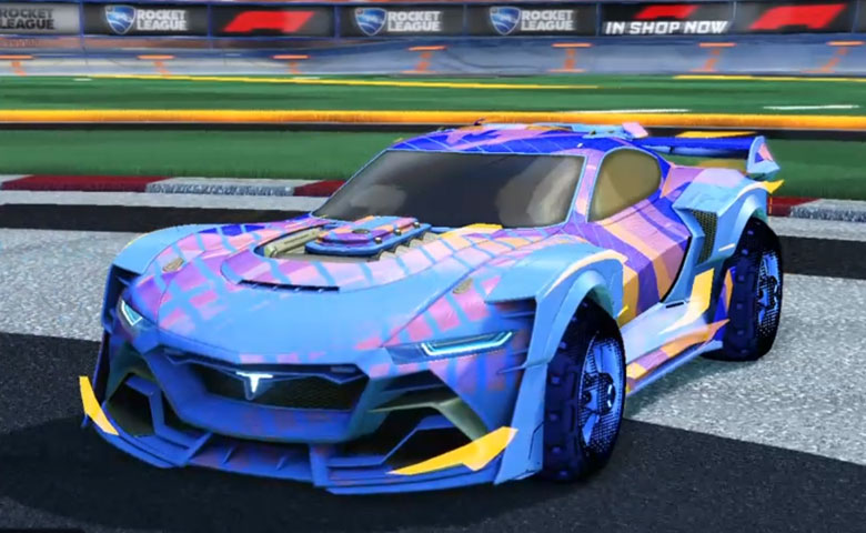 Rocket league Tyranno GXT Cobalt design with Traction: Hatch,20XX