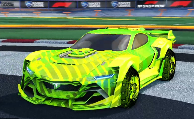 Rocket league Tyranno GXT Lime design with Traction: Hatch,20XX
