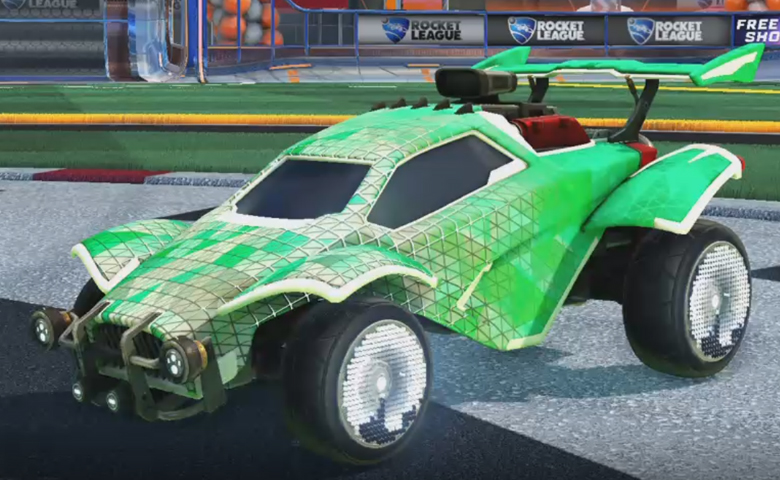 Rocket league Octane Titanium White design with Equalizer,Trigon