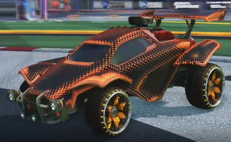 Rocket league Octane Burnt Sienna design with Maxle-PA,Dot Matrix