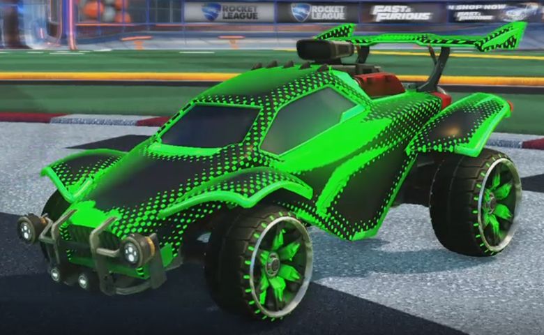 Rocket league Octane Forest Green design with Maxle-PA,Dot Matrix