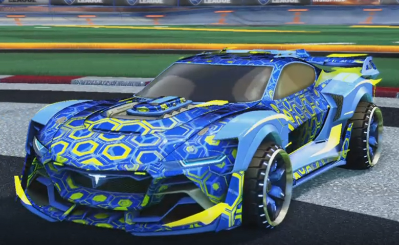 Rocket league Tyranno GXT Cobalt design with Maxle-PA,Hexed