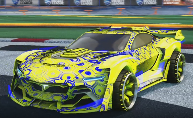 Rocket league Tyranno GXT Saffron design with Maxle-PA,Hexed