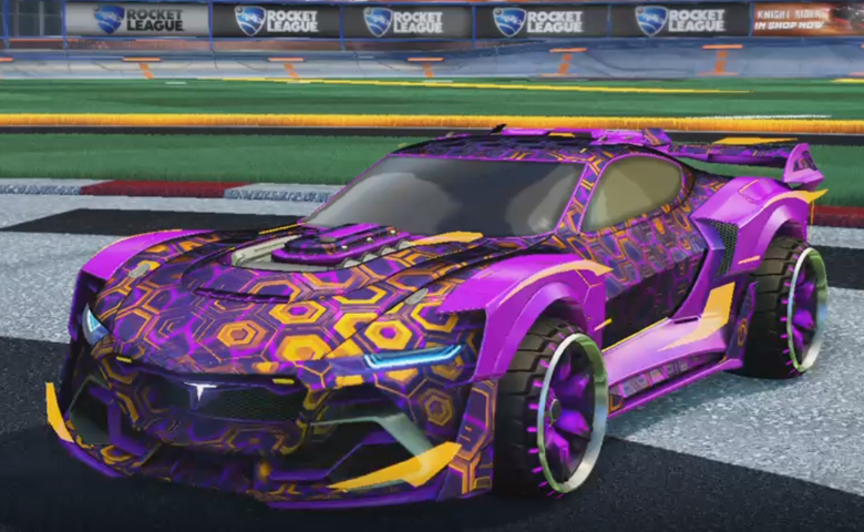 Rocket league Tyranno GXT Purple design with Maxle-PA,Hexed