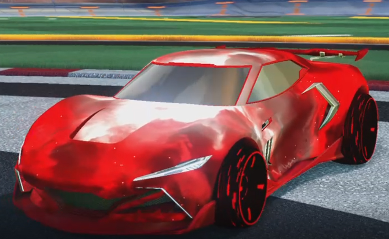 Rocket league Peregrine TT Crimson design with Blade Wave,Interstellar