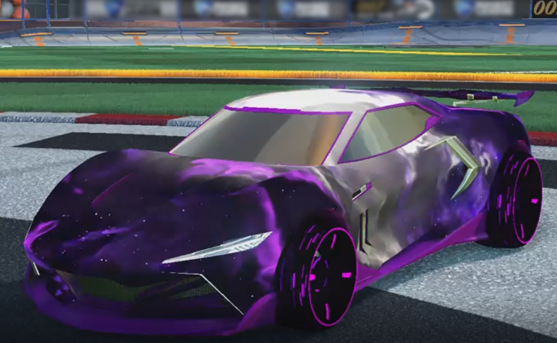 Rocket league Peregrine TT Purple design with Blade Wave,Interstellar