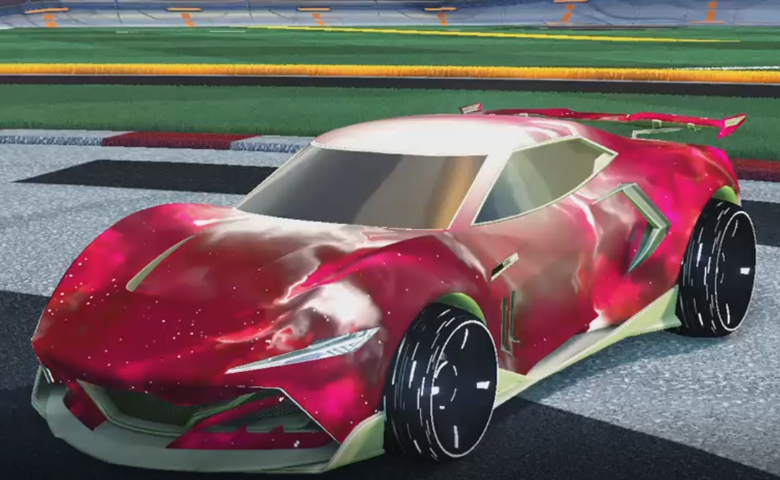 Rocket league Peregrine TT Titanium White design with Blade Wave,Interstellar