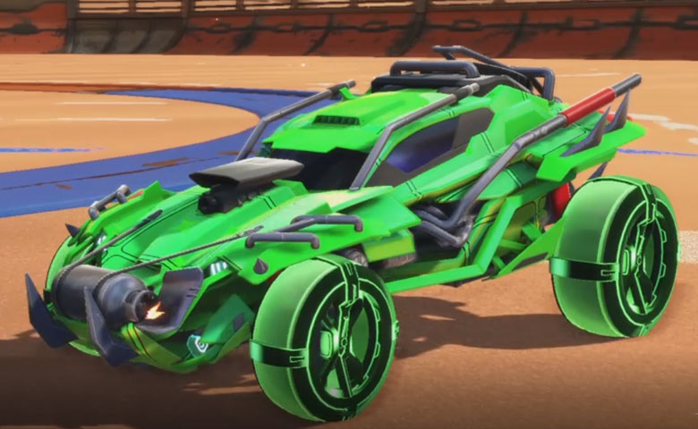 Rocket league Outlaw GXT Forest Green design with Gadabout: Inverted,Vaticinator