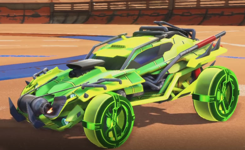 Rocket league Outlaw GXT Lime design with Gadabout: Inverted,Vaticinator