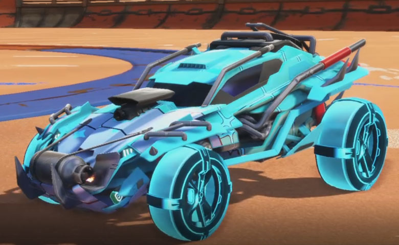 Rocket league Outlaw GXT Sky Blue design with Gadabout: Inverted,Vaticinator