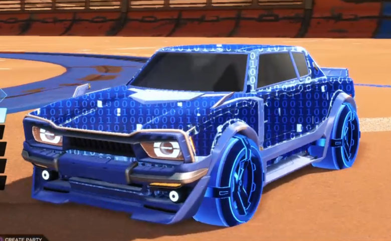 Rocket league Dingo Cobalt design with Gadabout: Inverted,Encryption